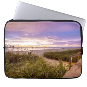 Naples Beach Shore and Calm Ocean   Florida Laptop Sleeve