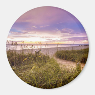 Naples Beach Shore and Calm Ocean Florida Magnet