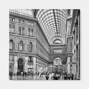 Naples Black and White (Naples) Magnet