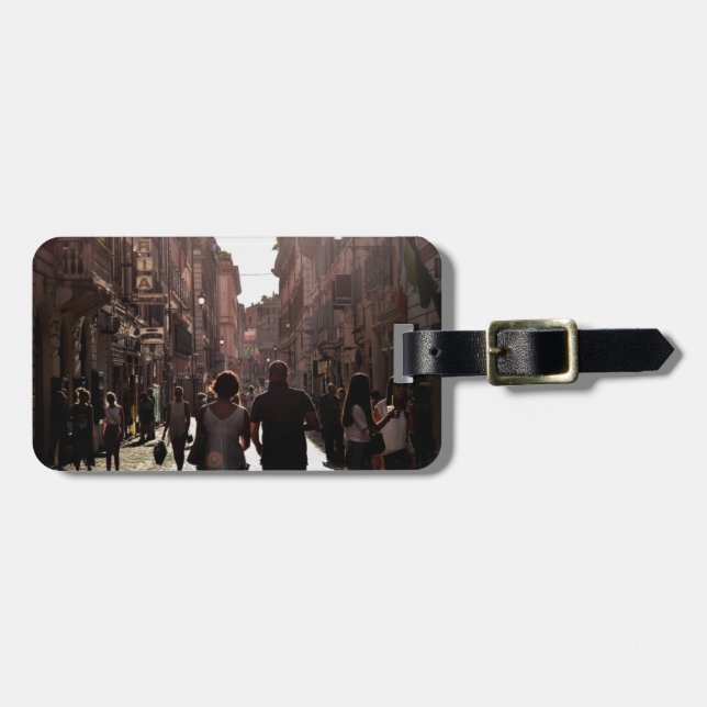 Naples Buildings Luggage Tag (Front Horizontal)