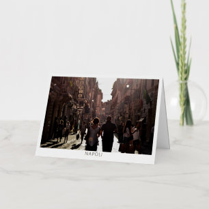 Naples Buildings (Napoli) Foil Greeting Card