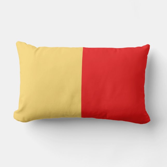 Naples city flag italy symbol napoli lumbar cushion (Front)