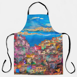 Naples cityscapeart,city,italian,landscape,modern, apron