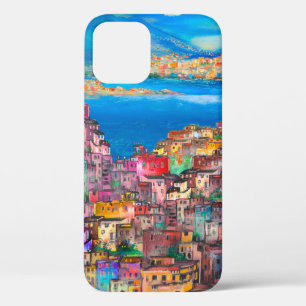 Naples cityscapeart,city,italian,landscape,modern, iPhone 12 case