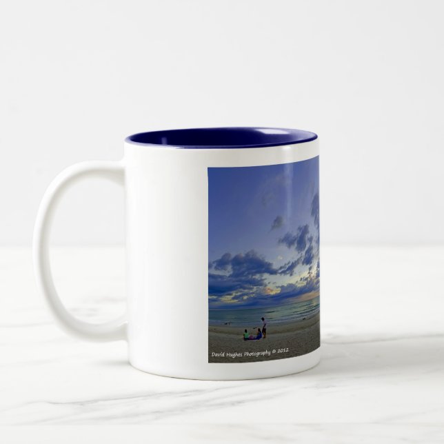 Naples,FL Beach Coffee cup (Left)