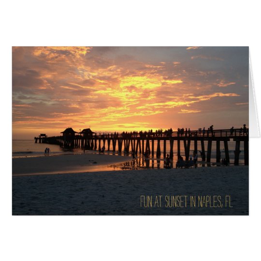 naples fl photograph sunset card