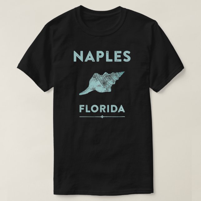 Naples FL Seashell Design  T-Shirt (Design Front)