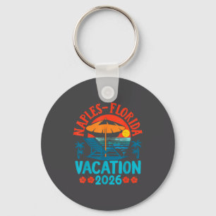 Naples Florida 2026 Family Vacation Beach Summer V Key Ring
