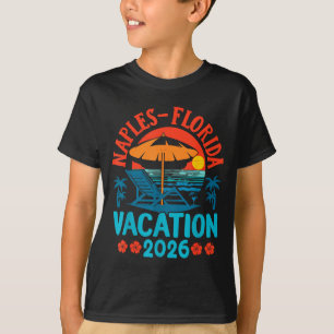 Naples Florida 2026 Family Vacation Beach Summer V T-Shirt