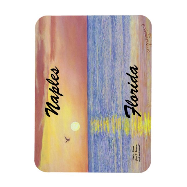 NAPLES.FLORIDA FLEXIBLE PHOTO MAGNET (Vertical)