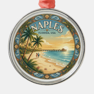 Naples Florida Metal Tree Decoration
