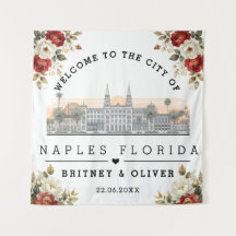  Naples Florida Skyline – Custom Wedding favour