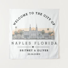  Naples Florida Skyline – Custom Wedding favour