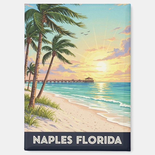 Naples Florida Travel Magnet (Front)