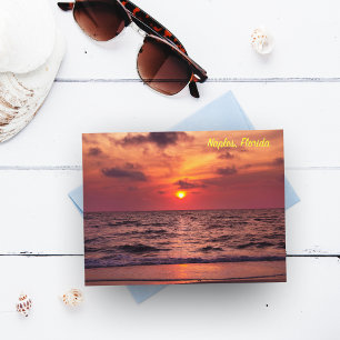 Naples, Florida Tropical Sunset Postcard