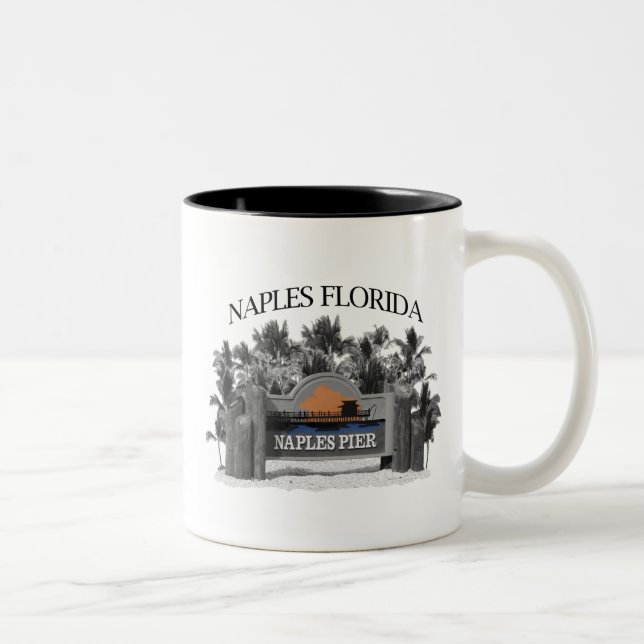 Naples Florida Two-Tone Coffee Mug (Right)