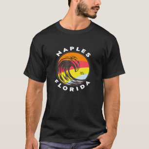 Naples Florida Vacation Souvenir Colourful Ocean W T-Shirt