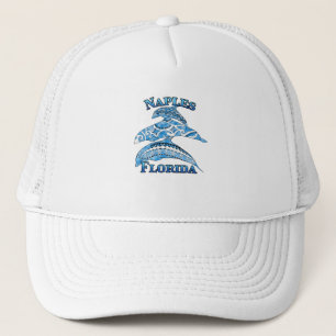 Naples Florida Vacation Tribal Dolphins Trucker Hat