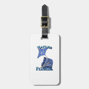 Naples Florida Vacation Tribal Stingray Luggage Tag