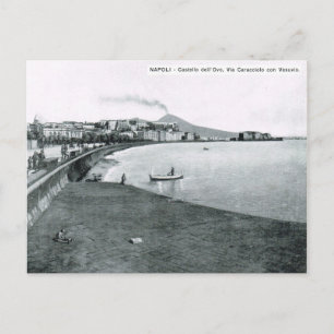 Naples, harbour and waterfront 1908 postcard