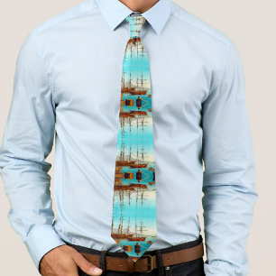 Naples harbour Italy 1800s Tie