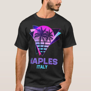 Naples Italy 80s Palm Tree Retro Vintage Italian S T-Shirt