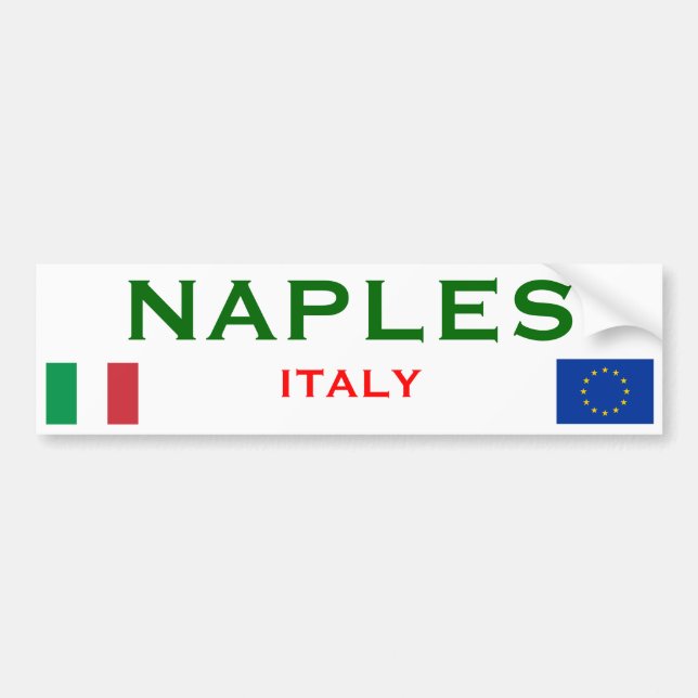 Naples, Italy Bumper Sticker (Front)