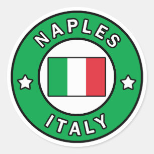 Naples Italy Classic Round Sticker
