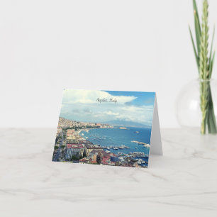 Naples Italy Coastline Photo Note Card