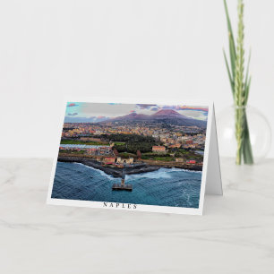 Naples Italy Folded Foil Greeting Card