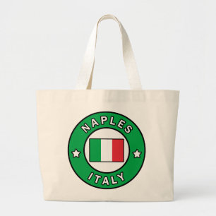 Naples Italy Large Tote Bag
