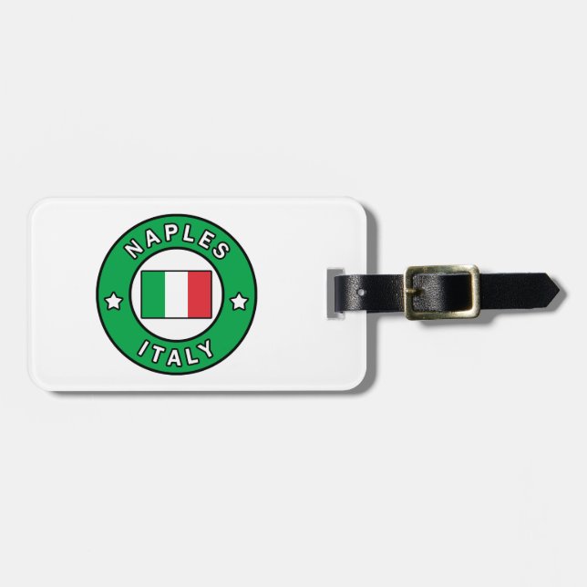 Naples Italy Luggage Tag (Front Horizontal)