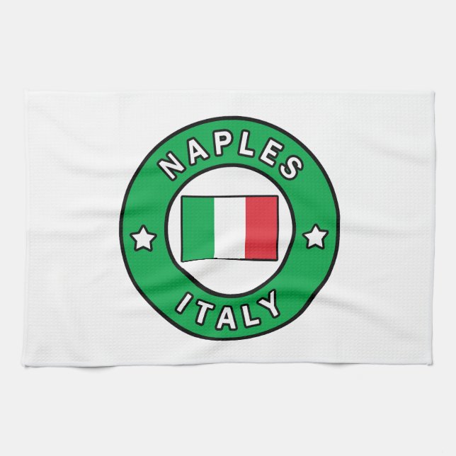 Naples Italy Tea Towel (Horizontal)