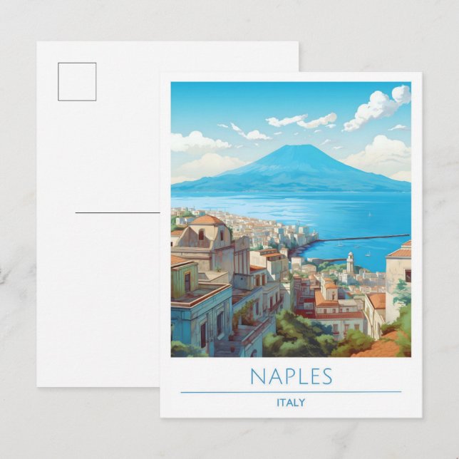 Naples Italy Vintage Travel  Postcard (Front/Back)