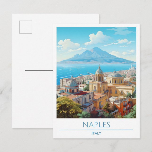 Naples Italy Vintage Travel  Postcard (Front/Back)