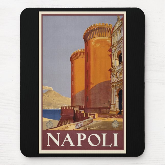 Naples - Napoli Vintage Mouse Mat (Front)