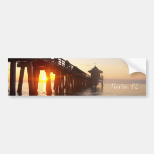 Naples, pier bumper sticker