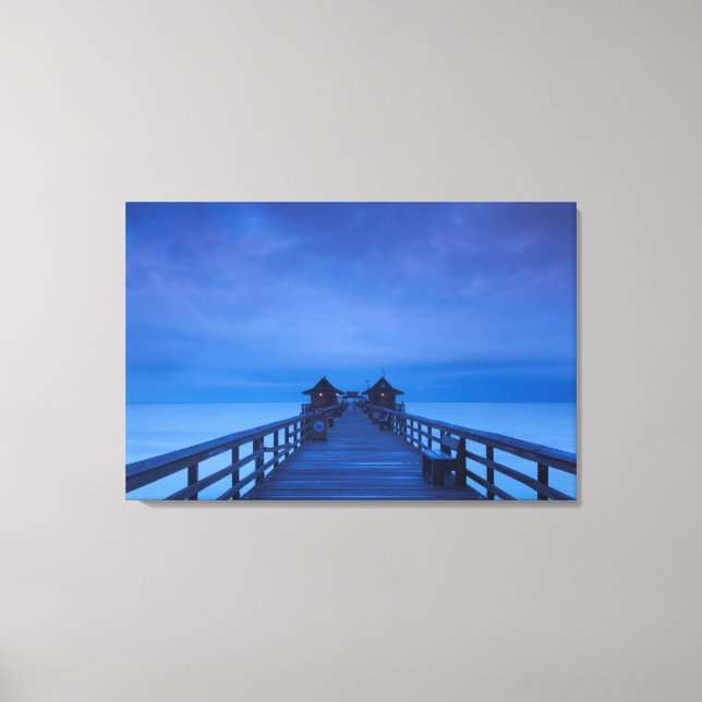 Naples Pier, dawn Canvas Print (Front)