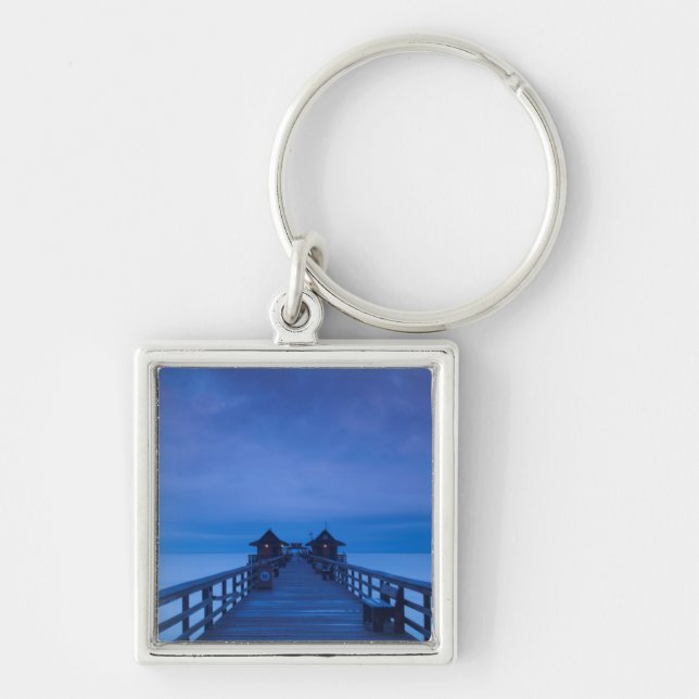 Naples Pier, dawn Key Ring (Front)