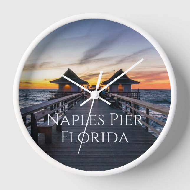 Naples Pier Florida Clock (Front)