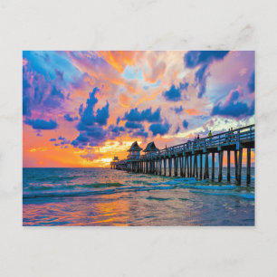 Naples Pier, Florida   Postcard