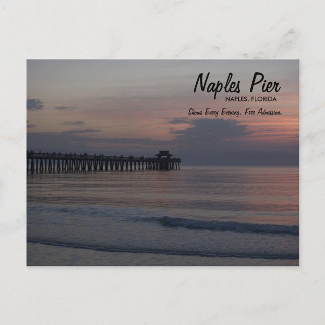 Naples Pier  Naples, Florida Postcard (Front)