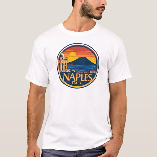 Naples Skyline 1 T-shirt (Front)