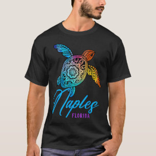 Naples Tie Dye Sea Turtle Florida Beach Vacation T-Shirt