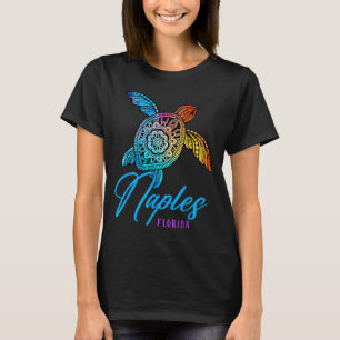 Naples Tie Dye Sea Turtle Florida Beach Vacation T-Shirt
