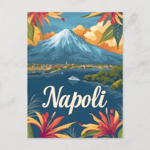 Naples Vesuvius Postcard