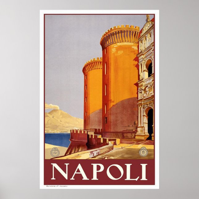 "Naples" Vintage Travel Poster (Front)