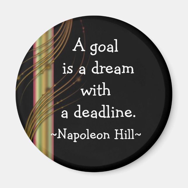 Napolean Hill Quotes(3) - Motivational Magnet (Front)