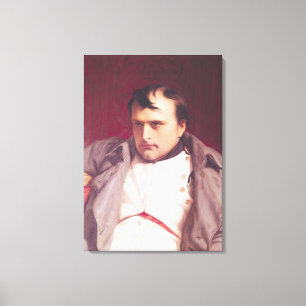 Napoleon  after his Abdication Canvas Print