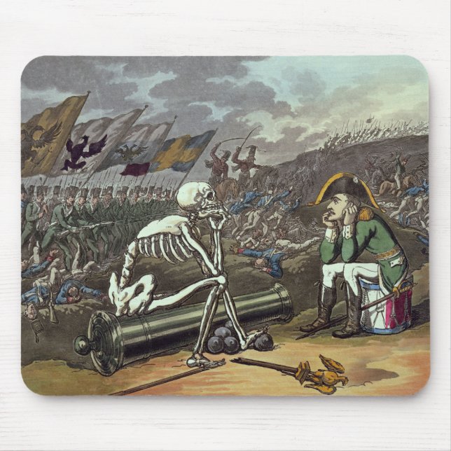 Napoleon and skeleton, 18th mouse mat (Front)